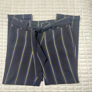 LOFT Blue and Yellow Dress Trousers